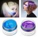 6 Colors Hair Color Wax - Temporary Styling for Parties Cosplay & Halloween | Sliver Blue Purple Gold Green Pink Red - Buy Online on SooperMarket.com