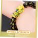 FRCOLOR 2pcs Bracelet Blue Bracelet Buddha Bracelets Pi Yao Bracelet Feng Shui Bracelet Pulseras De Proteccion y Buena Suerte Dragon Bracelet Man Bracelet Beaded Display Alloy Male 21x3CMx3pcs As Shownx3pcs - Buy Online on SooperMarket.com
