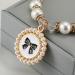 RayMinsino Pet Jewelry Cat Rhinestone Pearl Necklace Crystal Bow Tie Tag Pendant Pet Accessories L Black - Buy Online on SooperMarket.com