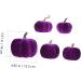 Didiseaon 5pcs Flannel Foam Pumpkin Autumn Decor Halloween Decor Velvet Pumpkins for Decorating Artificial Pumpkin Decoration Fall Decorations Home Decor Photo Prop Fake Pumpkin Set Purple Purple 14X12.5X12.5CM - Buy Online on SooperMarket.com