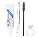 Eyelash Glue False Eyelash Glue Clear 7g Eyelash Extension Kit Fast Drying Strong Lash Glue with Tweezer & Brush & Glue Ring Waterproof Eyelash Extension Glue 02-Kit