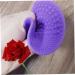 Makeup Brush Cleaner Mat Round Makeup Brush Cleaner Pad Silicone Brush Cleaner Brush Clean Pad for Makeup Tool Clean Purple - Buy Online on SooperMarket.com