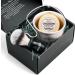 ABBAS 4in1 Synthetic Dachs Razor Brush Set | Stainless Steel Stand & 3.5oz Natural Shaving Soap | Premium Men's Wet Shaving Kit - Buy Online on SooperMarket.com