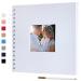 8 x 8 Inch Small DIY Scrapbook Photo Album with Cover Photo 80 Pages Hardcover Craft Paper Photo Album for Guest Book  Anniversary  Valentines Day Gifts (White  8 x 8 inch) White 8 x 8 inch