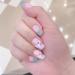 Acrylic Press On Nails False Nails Square Fake Nails with Glue Reusable Cute Press On Nails Gradient Flower Fake Nails with Designs Full Cover Medium Coffin - Buy Online on SooperMarket.com