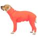 ETDANE DISCHES THE SPECIATION Surgical recovery suit anti-hair failure body for female and male dogs long-sleeved claming pile suit with legs orange/XXL XX-Large Orange