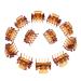 Fityle 12-Piece Resin Mini Hair Clip Set - Trendy Hair Grippers & Claws | Stylish Hair Accessories in Coffee Color for All Hair Types - Buy Online on SooperMarket.com