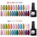 MEET ACROSS Gel Nail Polish Kit - 25 Pcs Popular Colors Set with Base, Top Coat & Nail Lamp - Salon Quality Manicure Set 25+3-P001 - Buy Online on SooperMarket.com