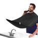 Beard Apron, Beard Trimming Catcher Bib for Men Shaving & Hair Clippings, Waterproof Non-Stick Hair Catcher Grooming Cloth with 2 Suction Cups Beard Apron Set