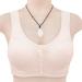 IQYU Women's Sexy Lace Front Button Shaping Cup Adjustable Shoulder Strap Large Size Iron-Bra Tank Top Bustier - Beige - Buy Online on SooperMarket.com