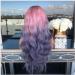 BGHJUE Gradient Purple Long Curly Lace Front Wig - Human Hair for Black Women | Pre Plucked Brazilian Remy Hair - Buy Online on SooperMarket.com