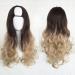 GJBXP Harajuku Fashion Long Wavy Curly Fluffy U-Shaped Wigs Heat Resistant Synthetic Fibre Mixed Gradient Dark Roots Hair for Girls 28inches/ 70cm M J