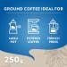 Lavazza Ground Coffee Caff Crema Decaffeinato - Pack of 2 (250g each) - Premium International Shipping - Buy Online on SooperMarket.com
