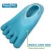 NatraCure 5-Toe Gel Lined Moisturizing Socks with Aloe & Shea | Hydrating Spa Socks for Soft Feet - Men & Women | Large - Buy Online on SooperMarket.com