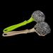 UTENEW Stainless Steel Wool Scourer Sponges Scrubbers Scouring Pads with Handle 2 Pack for Kitchen Bathroom