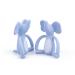 GILIGUMS 10428 Elephant Teether Ring - Blue | Safe Teething Toy for Infants | International Shipping Available - Buy Online on SooperMarket.com