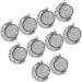 20 pcs Round Bezel Accessory with Pendants Trays Rotate Double-sided Pendant Trinket Keychain Alloy 2.5X2.5cmx2pcs As Shownx2pcs - Buy Online on SooperMarket.com