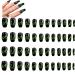 2set Detachable Long Coffin False Nails with Designs Press on Nails Wearable Fake Nail Decor Full Cover Art Tips