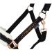 Shop Marengos Halter Set with Lead Rope - Elegant Black/Rose Gold for Warmbloods | International Shipping Available - Buy Online on SooperMarket.com