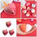 Housoutil Heart-Shaped Makeup Sponge Set - 6 Boxes of Highlighter & Eyeshadow Applicators for Flawless Skin Care | Travel-Friendly Makeup Tools - Buy Online on SooperMarket.com