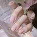 Brishow Artificial Nails Pink Short False Nails Natural Acrylic Stick on Nails Full Cover 24pcs for Women or Girls