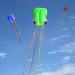 Hengda Kite Pack: 3 Colors Easy Flyer Octopus Kite for Kids - Large 31 Wide with Long Tail - Beach or Park Fun - Red, Green, Blue - Buy Online on SooperMarket.com