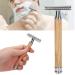 Men's Double-Sided Blade Head Shaver - Portable Silver Razor for Face & Body Care | International Shipping Available - Buy Online on SooperMarket.com