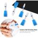 TMISHION Premium Ceramic Nail Drills Acrylic Nail Care Tool with 5 Drill Bits Safety Cuticle Clean Gel Removal(#4) - Buy Online on SooperMarket.com