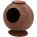 FOMIYES 2pcs Coconut Shell Charcoal Hamster Nest Small The Bed 16X15X15CMx2pcs Brownx2pcs - Buy Online on SooperMarket.com