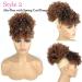 Afro Puff Drawstring Ponytail with 2 Bangs Afro High Puff Bun with Spring Curl Bangs and Afro Puff Bangs Clip in Hairpieces Pineapple Updo Ponytail with Bangs(T1B/30) 1 ponytail+ 2 bangs T1B/30 - Buy Online on SooperMarket.com