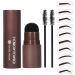 Shenrongtong Eyebrow Stamp & Shaping Kit - Waterproof Light Brown Eyebrow Template & Powder for Beginners - Buy Online on SooperMarket.com