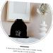 FOYTOKI 4 Pcs Hair Dryer Storage Bag Accessories Blower Tool Drawstring Bag Roller Cosmetic Flannel Black - Buy Online on SooperMarket.com