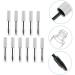 BELLIFFY 11pcs Eyelash Tube Portable Mascara Tube Lip Gloss Bottle Empty Mascara Tube White Plastic - Buy Online on SooperMarket.com