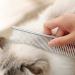 3 Pack Pet Combs Stainless Steel - Wide Tooth & Dense Tooth Comb for Cats and Dogs - Flea Comb Included - Dog Grooming Essential - Silver - Buy Online on SooperMarket.com