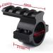 Higoo 1-Inch Scope Ring Adaptor with Picatinny/Weaver Rail Mount - Tactical Barrel Clamp for Scope Flashlight Laser Sight - Buy Online on SooperMarket.com