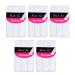 5 Sheets 240Pcs French Manicure Nail Art Stickers Strips Self-Adhesive Nail Sticker Tips for Manicure Decoration DIY Tools Manicure Nail Art Tips Form Guide Stickers Moon Shape Design White