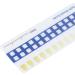 Professional Tooth Whitening Color Guide - 5-Part Comparison Card for Home & Dental Use - Buy Online on SooperMarket.com