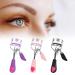 Premium Eyelash Curler with Comb - Steel Wide Angle Eye Makeup Tool for Perfectly Separated Lashes | Purple - Ideal for Girls & Women - Buy Online on SooperMarket.com