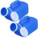 2Pcs Urinal for Men 1200ML Portable Urinal Spill Proof Pee Bottles with Lid & Handle Thick Plastic Male Urinal Large Opening Mens Urinals with Wraped Edge for Travel Hospital Blue. - Buy Online on SooperMarket.com