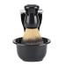 Shipenophy Razor brush ABS-Harz-Razi shell Razor brush set Razor brush stand Strong Small Size for men to shave beard