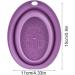 ZORQ Makeup Brush Cleaner Mat Cosmetic Makeup Brush Cleaner Bowl Portable Cosmetic Make Up Brush Cleaning Scrubber for Makeup Eggs Brushes Purple - Buy Online on SooperMarket.com