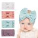 Eihi 4 pieces of headband baby girls hair band baby baby headband baby girl nylon frontal ligaments newborn toddlers hair bands and arches children hair jewelry (4 color)