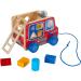 HABA 304317 Pulling Figure Fire Engine | Learning Toy for Toddlers 12+ Months | Animated Pulling Toy & Building Blocks - Buy Online on SooperMarket.com