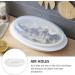 Cabilock 1pc Steamer Pasta Containers Dumpling Oven Rice Multifunction White Food Grade Pp Household Products 32.7x18.6cm - Buy Online on SooperMarket.com