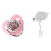 Bling Baby Pacifier - Rhinestone Crown | Ultra Soft Silicone Infant Dummy (Size M Pink) | Safe & Stylish for Your Baby - Buy Online on SooperMarket.com