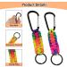 12 Premium Paracord Keychains - Braided Key Rings & Outdoor Accessories with Carabiner - Perfect for Camping & Personalization - Buy Online on SooperMarket.com