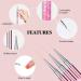 Saviland Nail Art Liner Brush Set - 6-Piece Rose Gold Nail Design Tool for Precision Liner Art & French Manicure - Buy Online on SooperMarket.com