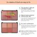 Go Ho 6-Color Face Blush Palette Light Matte Contour Makeup Kit - Set with Brush - Buy Online on SooperMarket.com