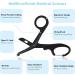 MOVOCA 7.5 Medical Scissors with Carabiner - Bandage Trauma Shears for Doctors, Nurses, EMT, EMS - Stainless Steel, Non-Stick Blades - Black - Buy Online on SooperMarket.com