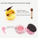 Bee Balm Honey & Strawberry Lip Balm Set | Exfoliating & Hydrating Lip Treatment with Sleeping Mask and Brush - 2PCS (Yellow+Pink) - Buy Online on SooperMarket.com